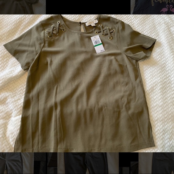 Army Green Michael Kors Top - Picture 1 of 2
